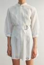 Trendyol - White Standing Collar Shirt Dress