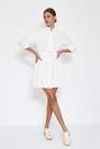 Trendyol - White Standing Collar Shirt Dress
