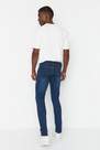 Trendyol - Navy Mid Waist Slim Jeans