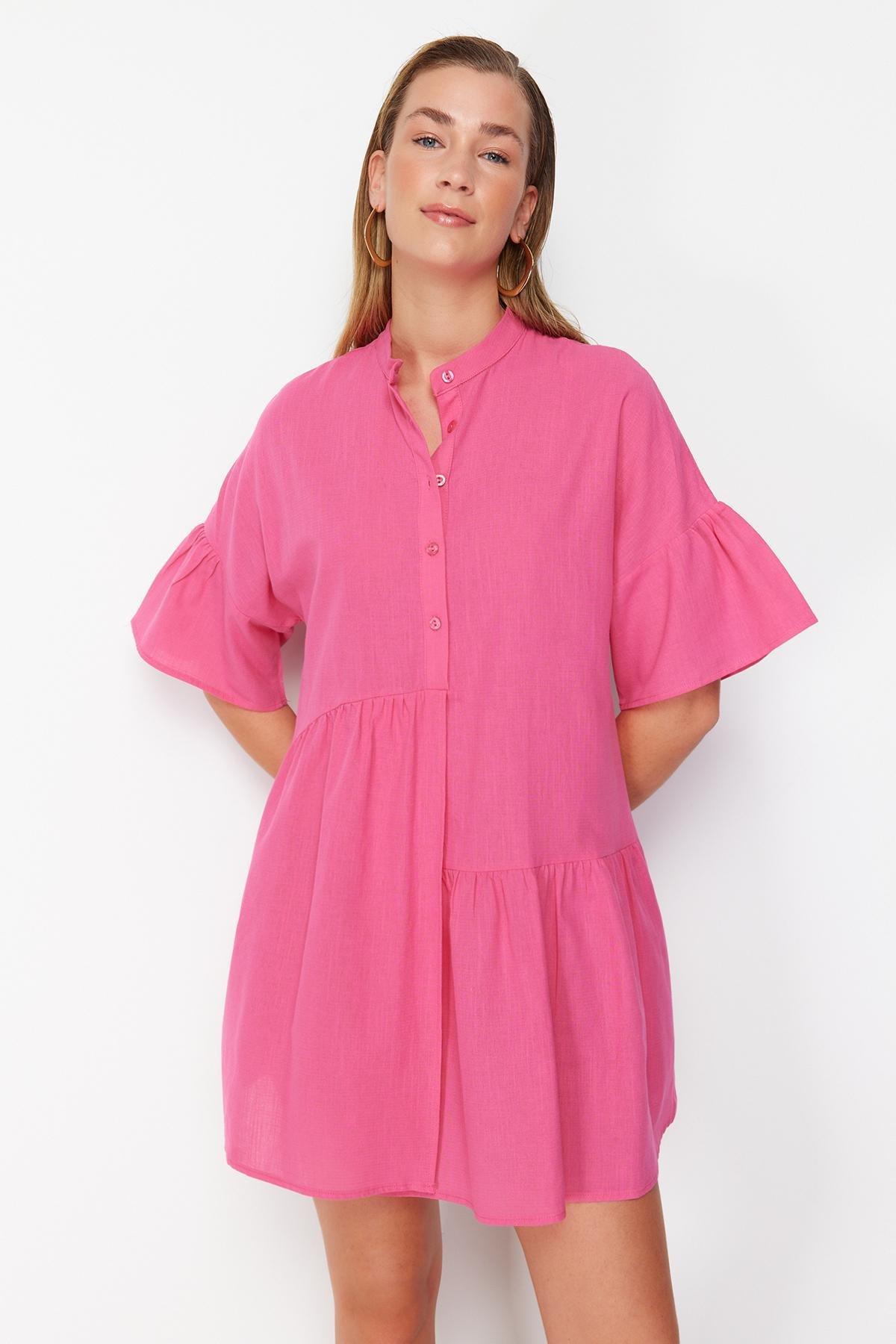Pink Oversized Mini Dress, , large image number 2