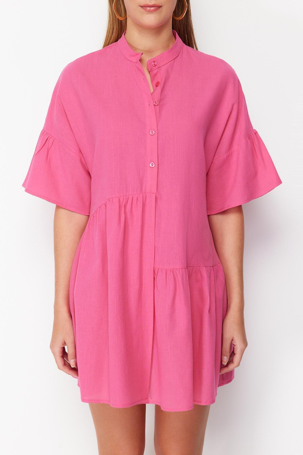 Pink Oversized Mini Dress, , large image number 3