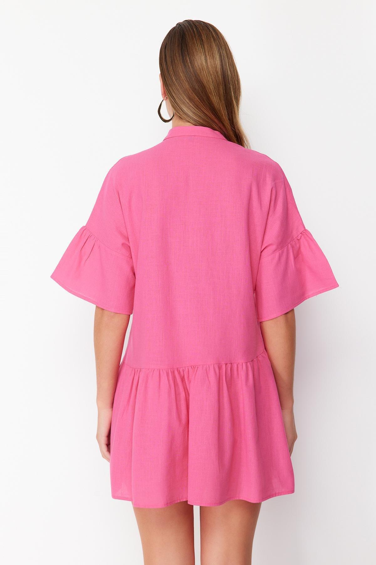 Pink Oversized Mini Dress, , large image number 4