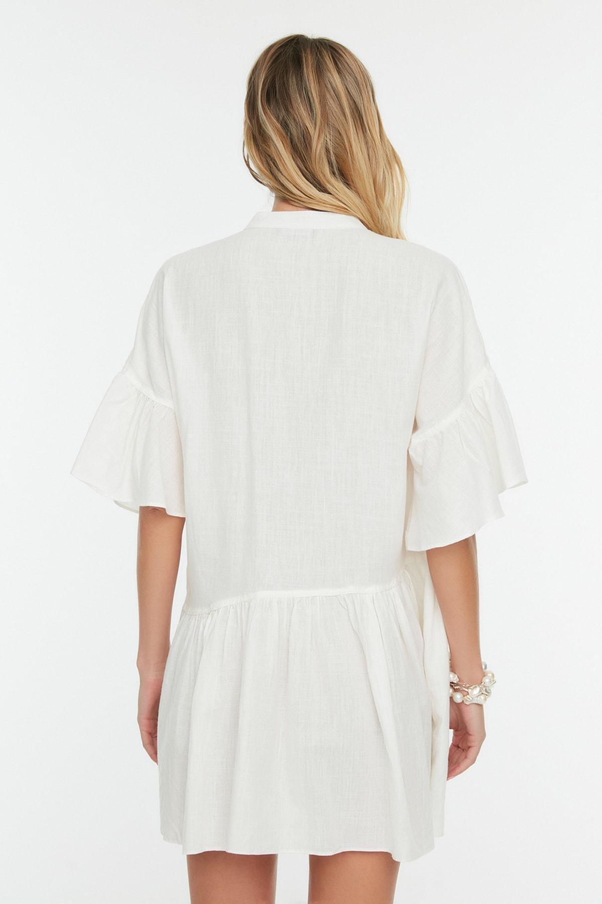 White Smock Dress, , large image number 4