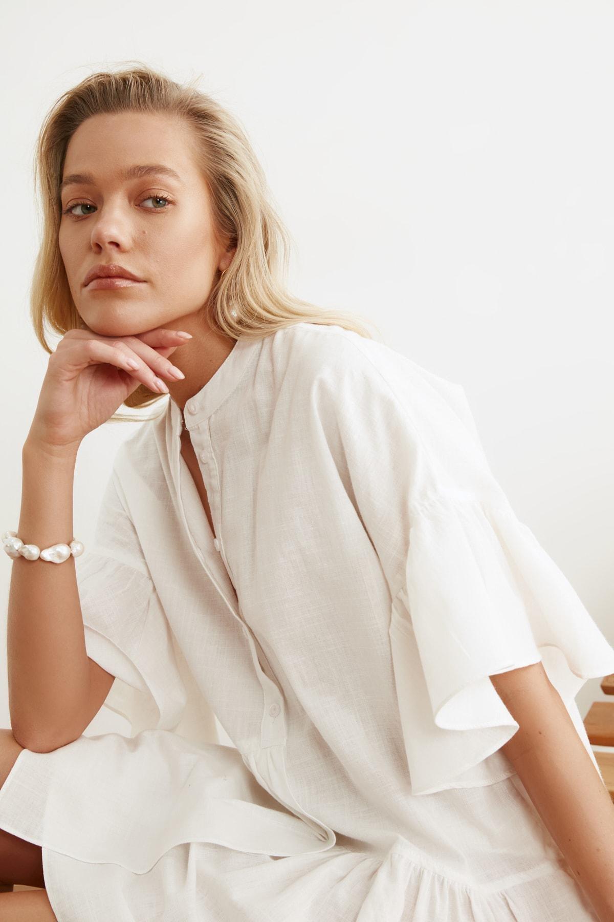 White Smock Dress, , large image number 5