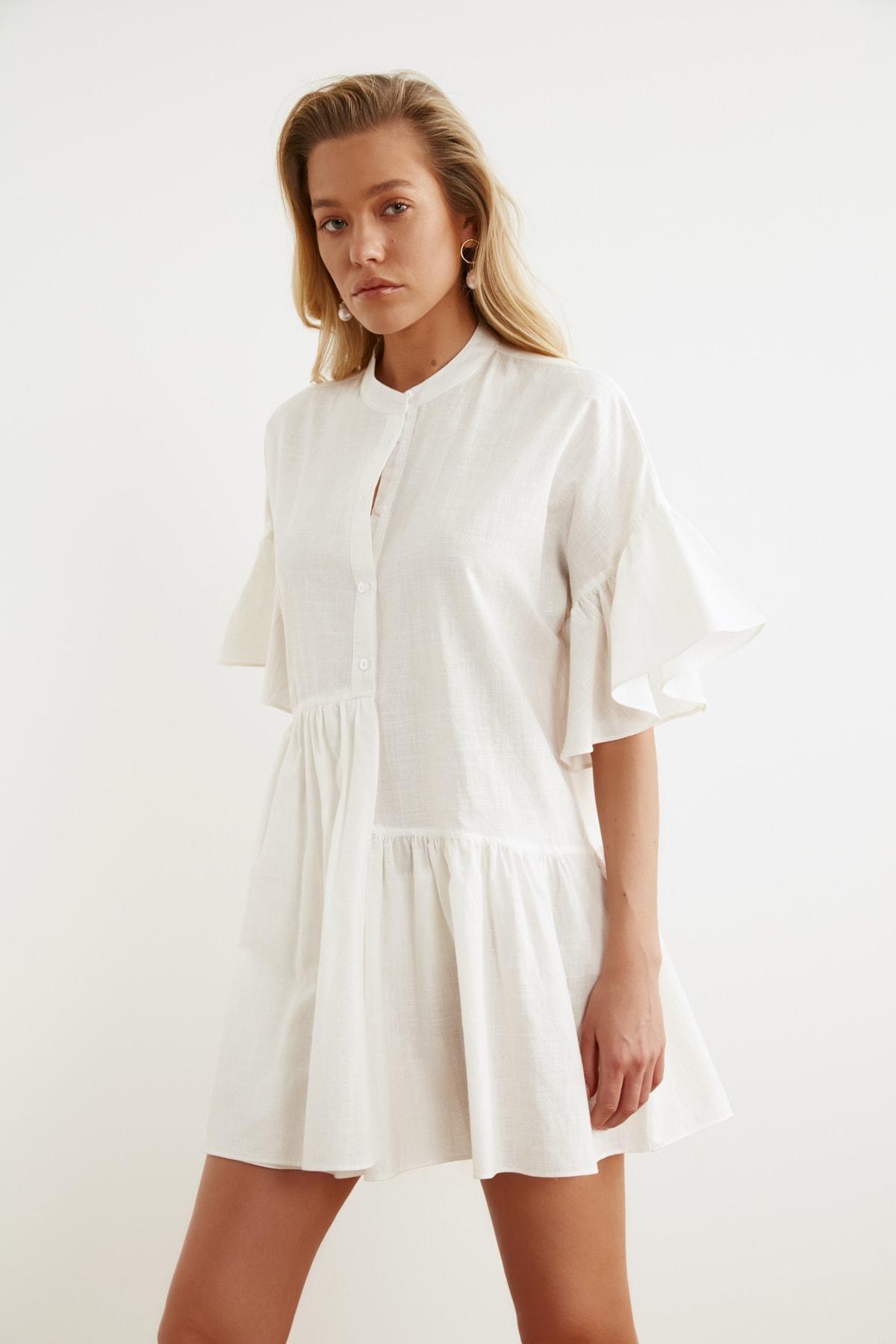 White Smock Dress, , large image number 7