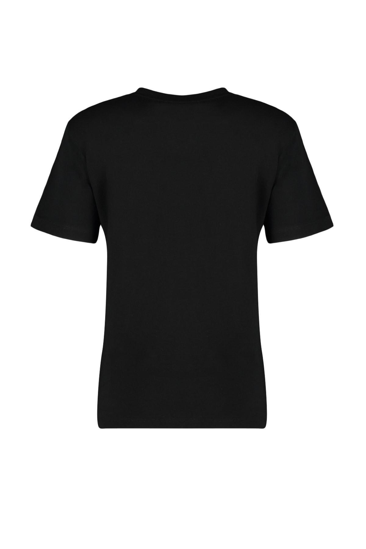 Black Crew Neck Tshirt, , large image number 8