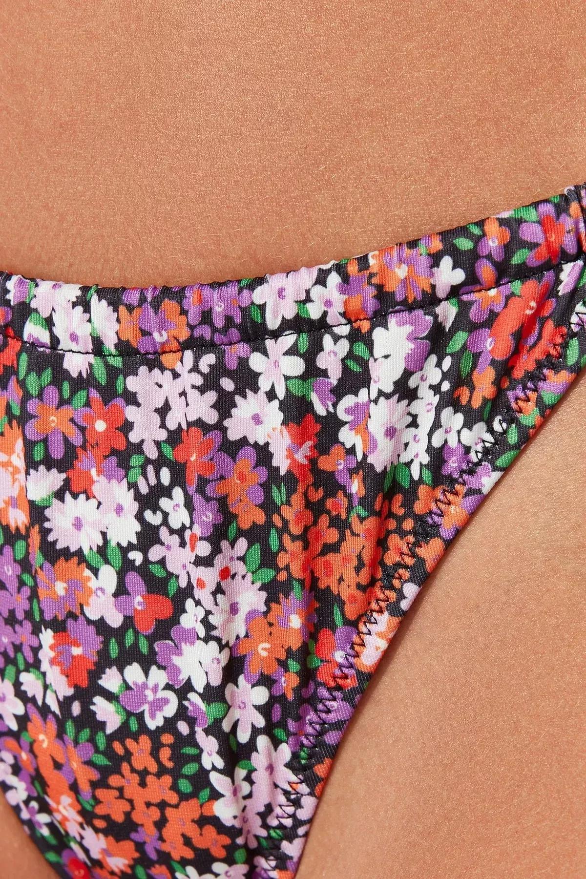 Multicolour Floral Bikini Bottom, , large image number 8