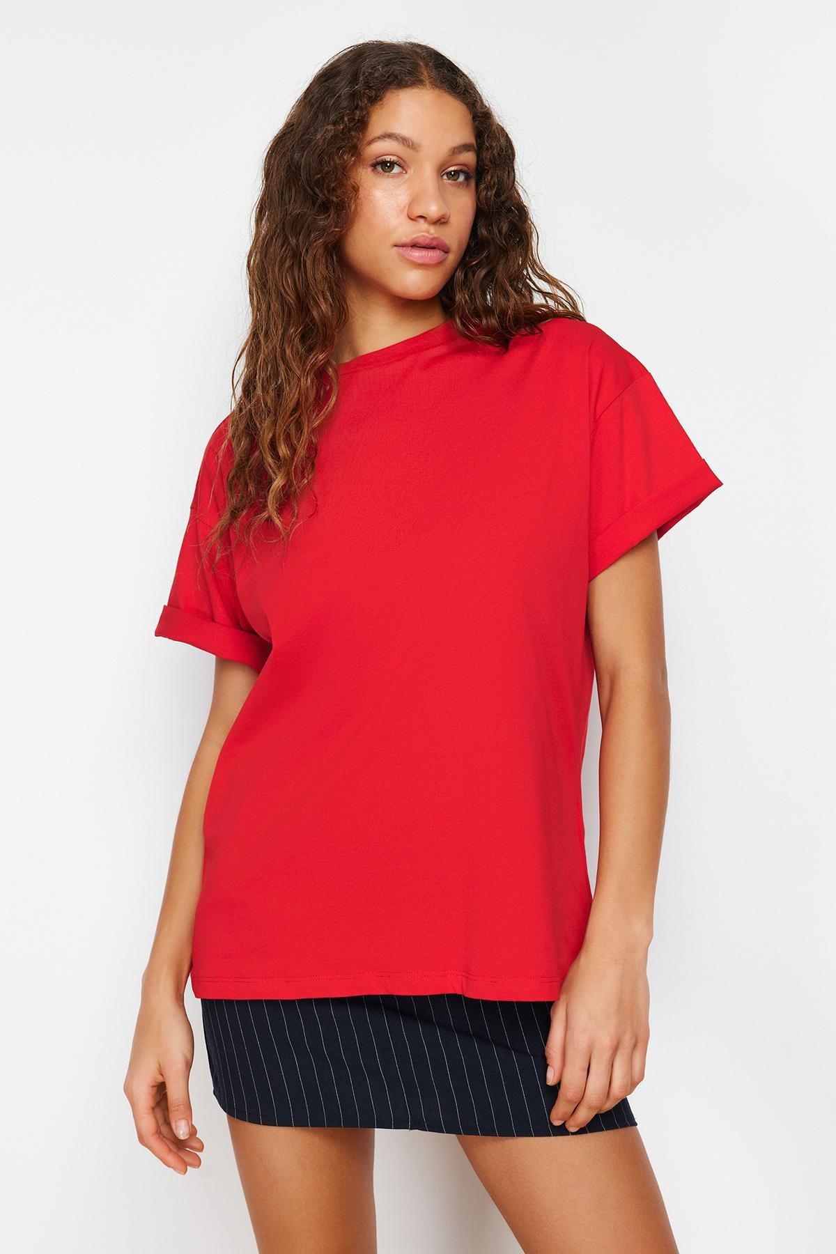 Red Oversized T-Shirt, Red, large image number 5