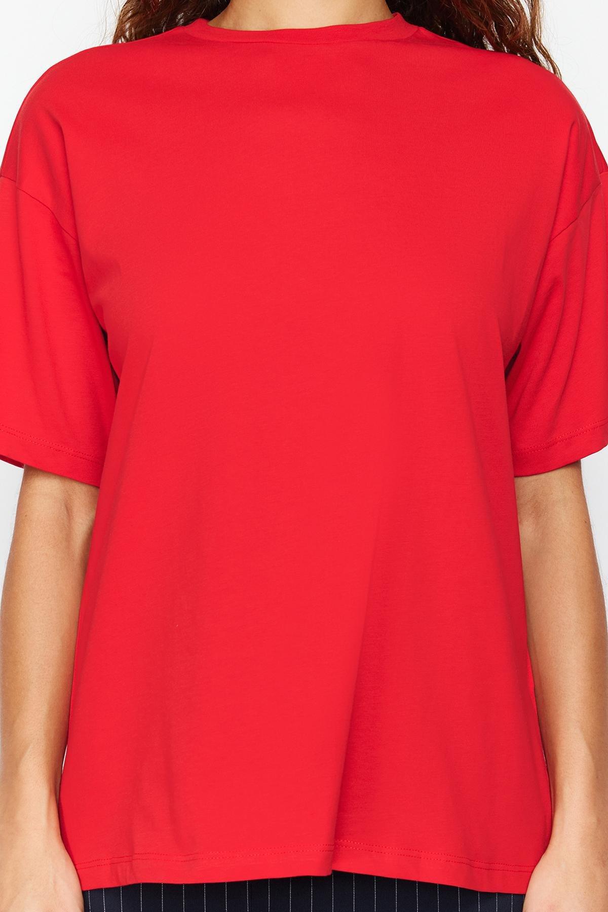 Red Oversized T-Shirt, Red, large image number 9
