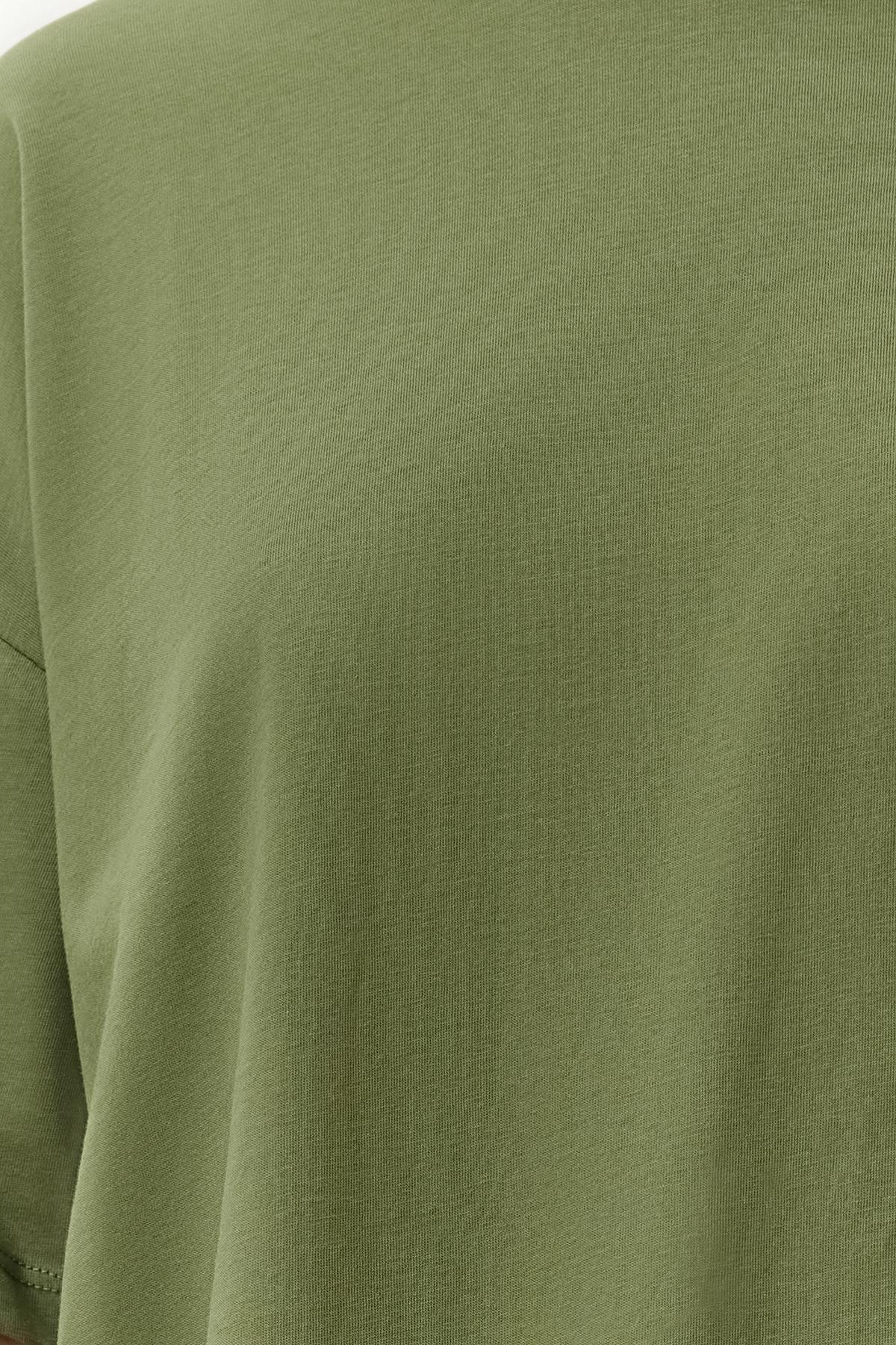 Khaki Oversized T-Shirt, , large image number 6