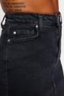Trendyol - Black Denim A-Line Mini Skirt