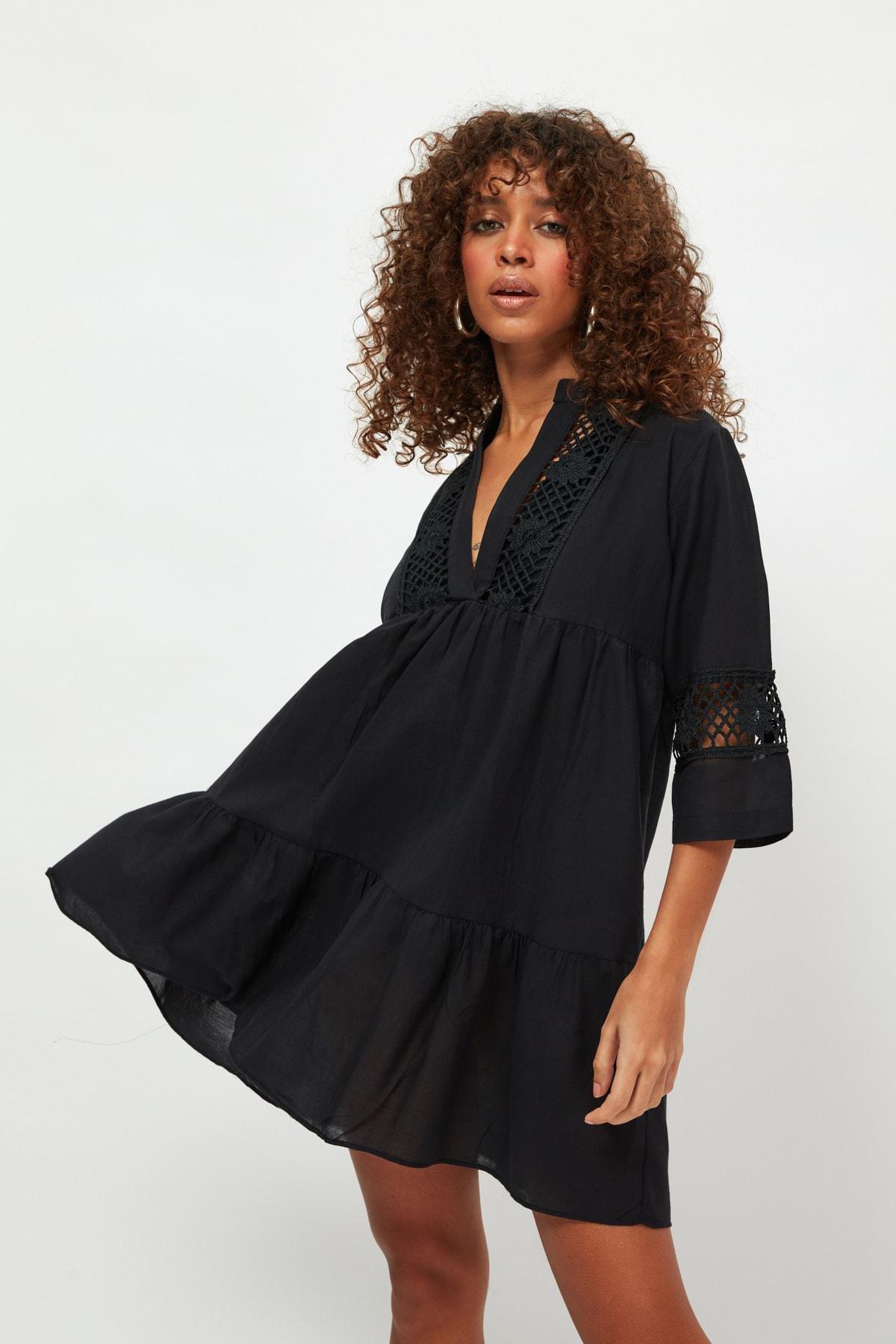 Black Skater Dress, , large image number 0