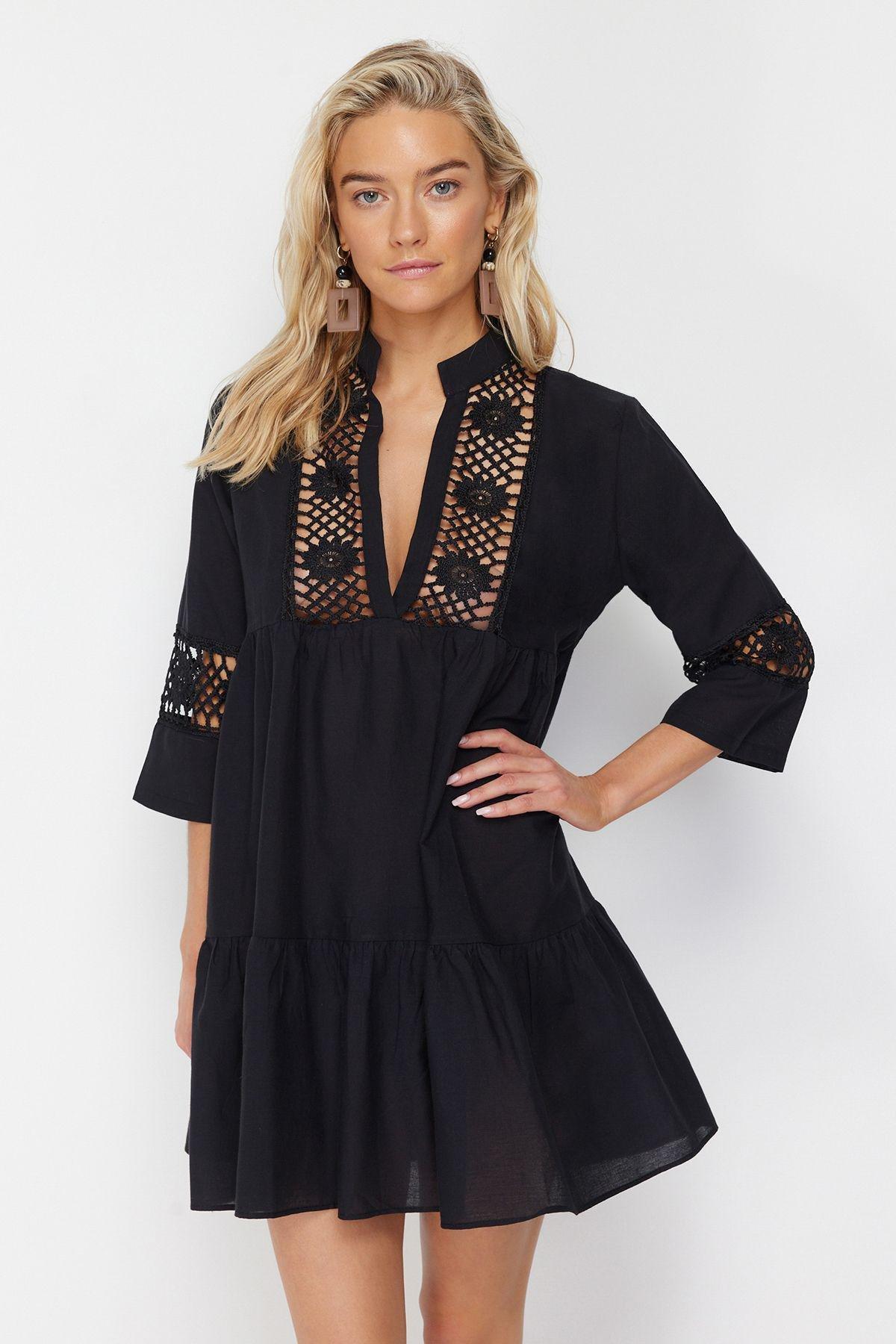Black Skater Dress, , large image number 1