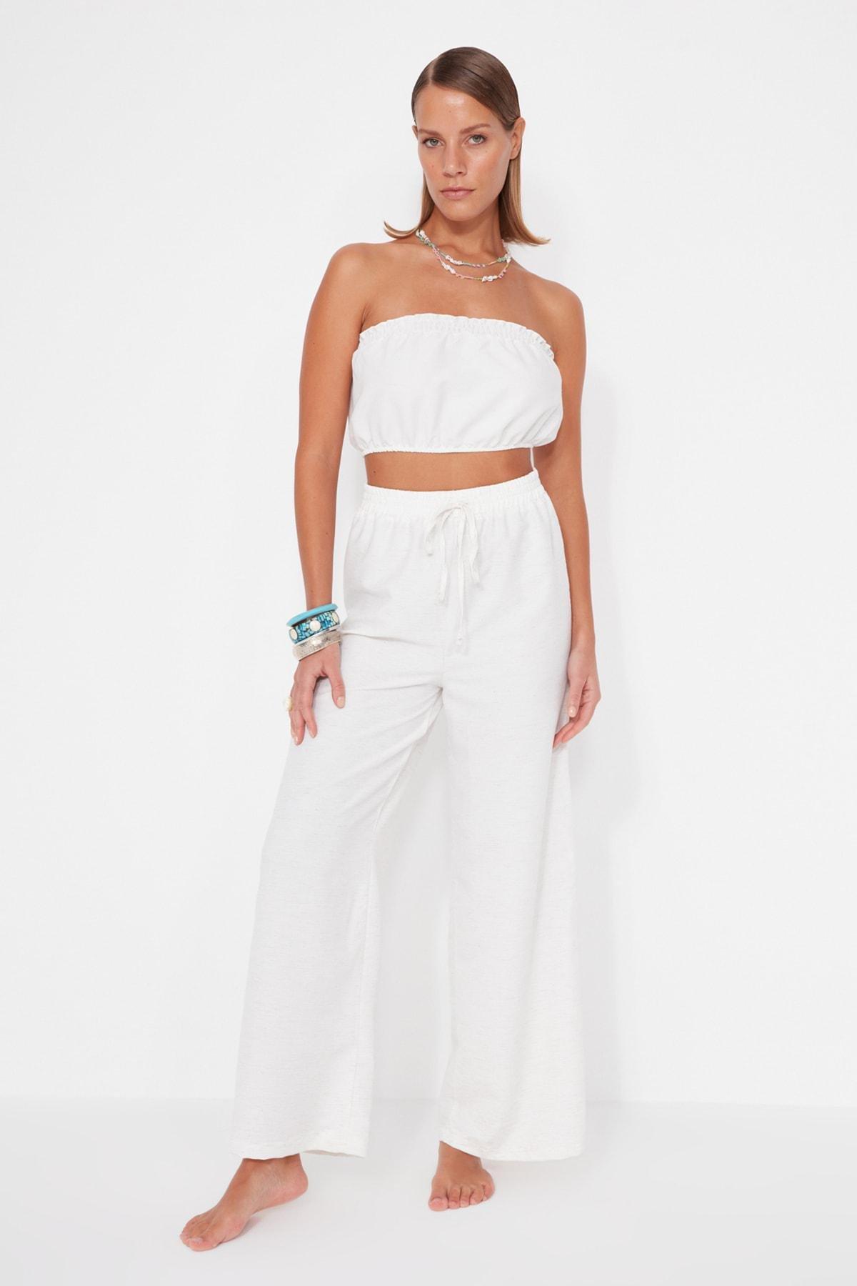 White Fitted Co-Ord Set, , large image number 0