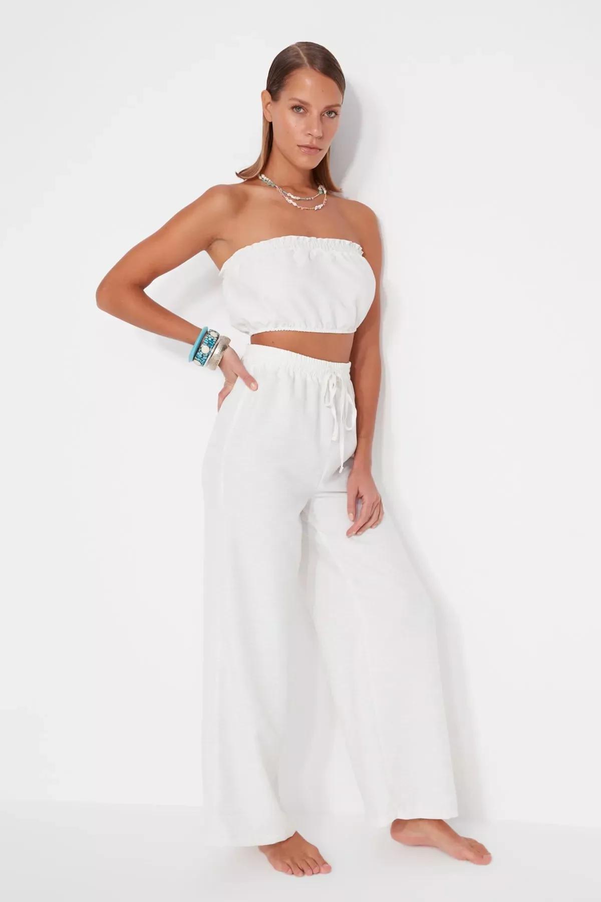 White Fitted Co-Ord Set, White, medium