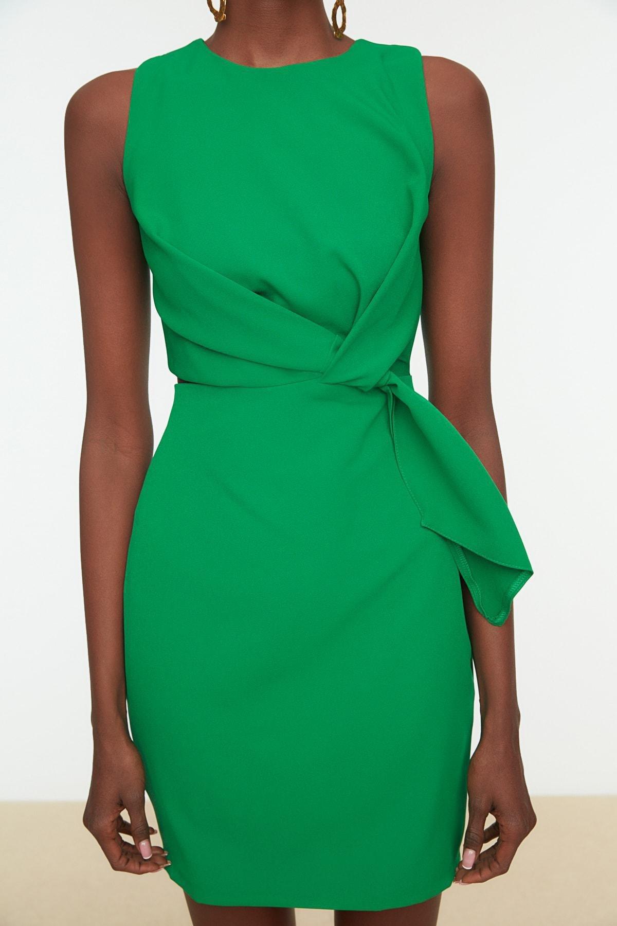 Green Bodycon Mini Dress, , large image number 5