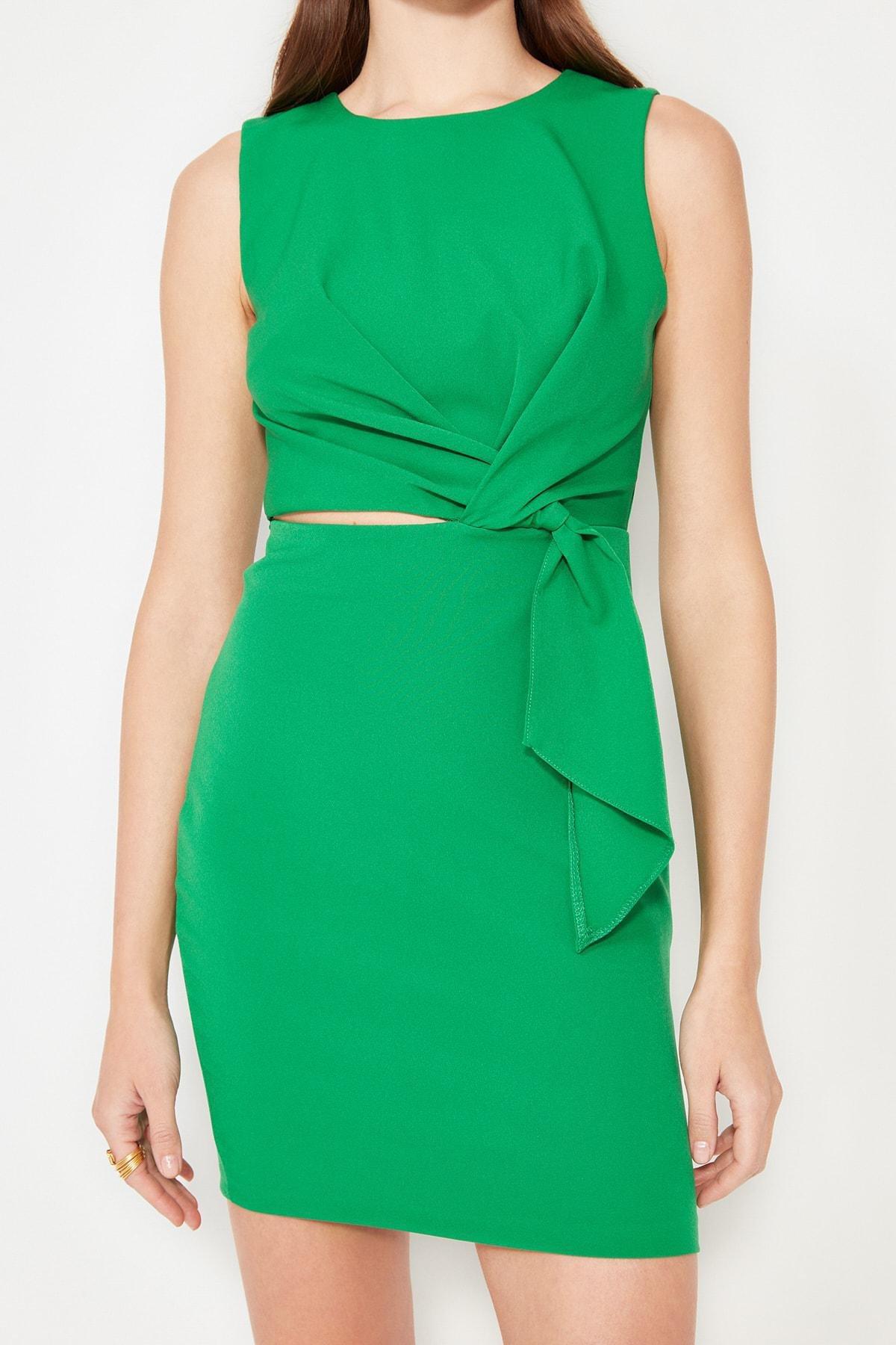 Green Bodycon Mini Dress, , large image number 6