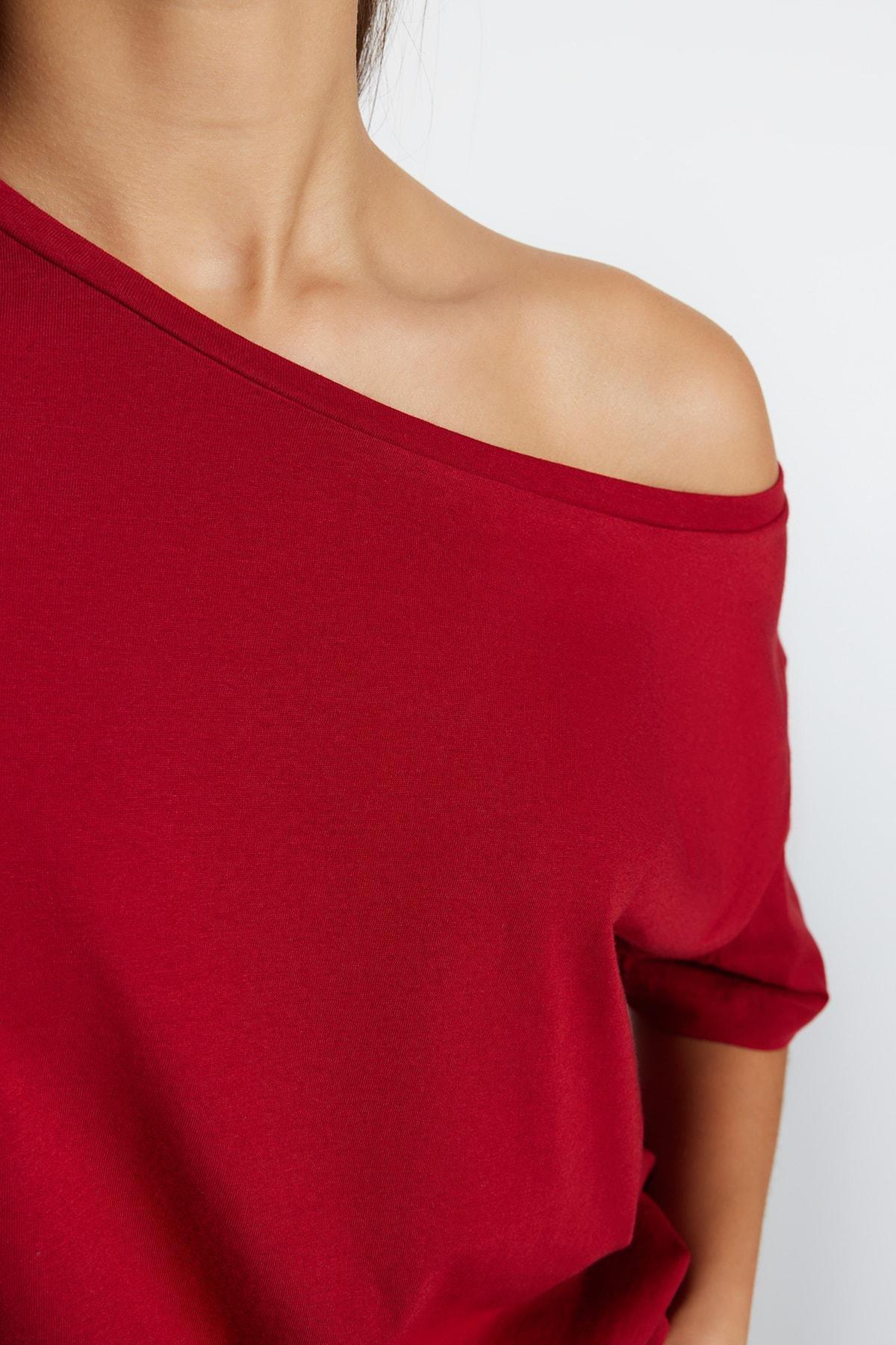 Red Boat Neck T-Shirt, , large image number 3