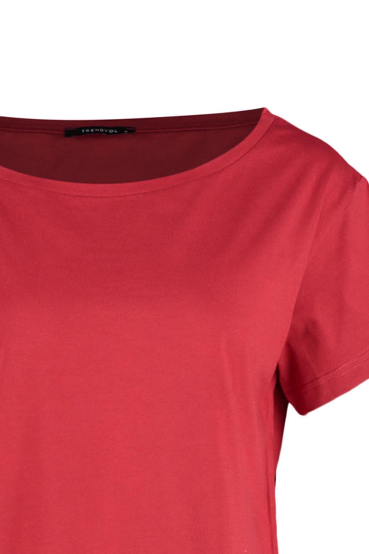 Red Boat Neck T-Shirt, , large image number 6