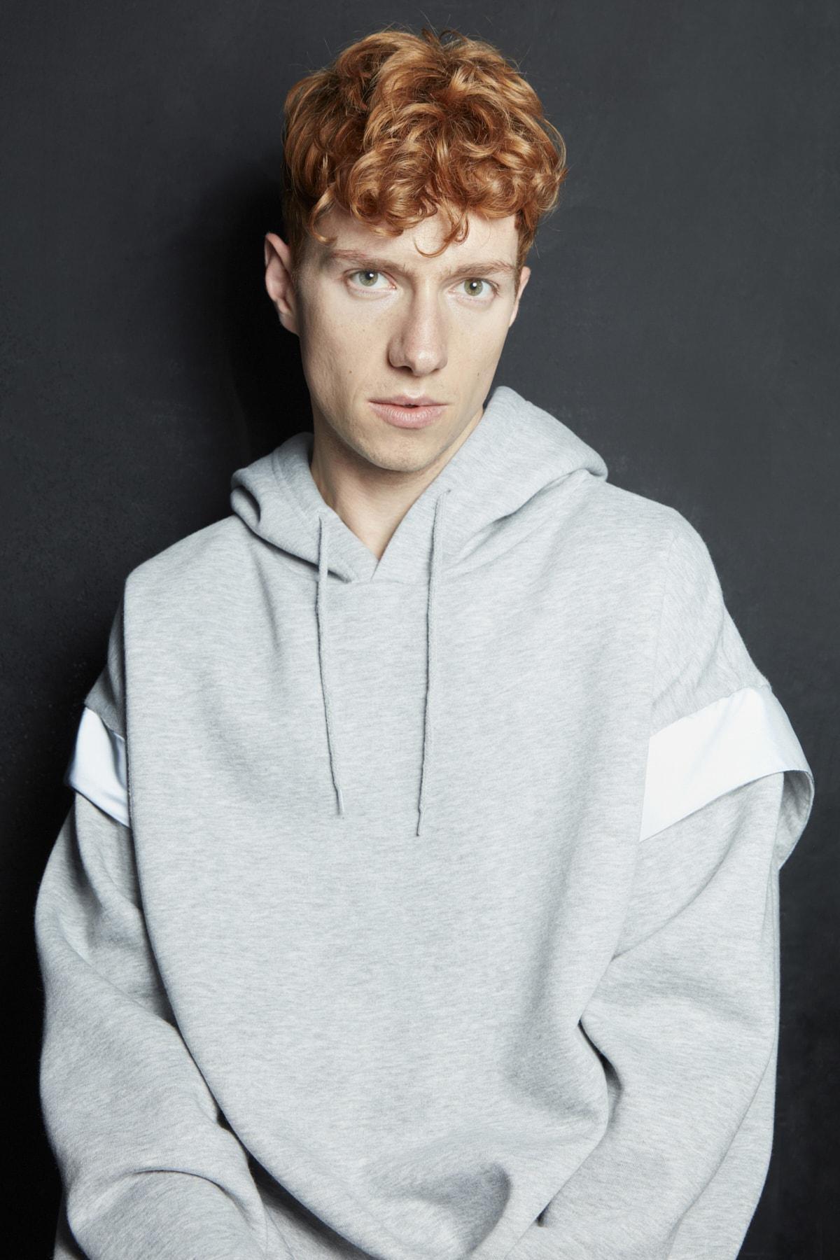 Grey Oversize Sweatshirt, , large image number 3