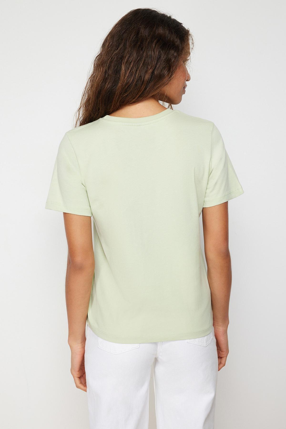 Green Crew Neck T-Shirt, Set Of 2, , large image number 5