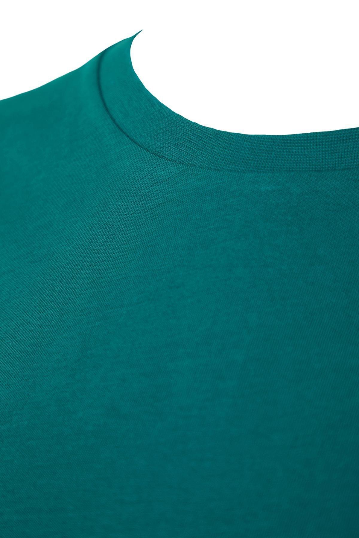 Green Crew Neck T-Shirt, Set Of 2, , large image number 6