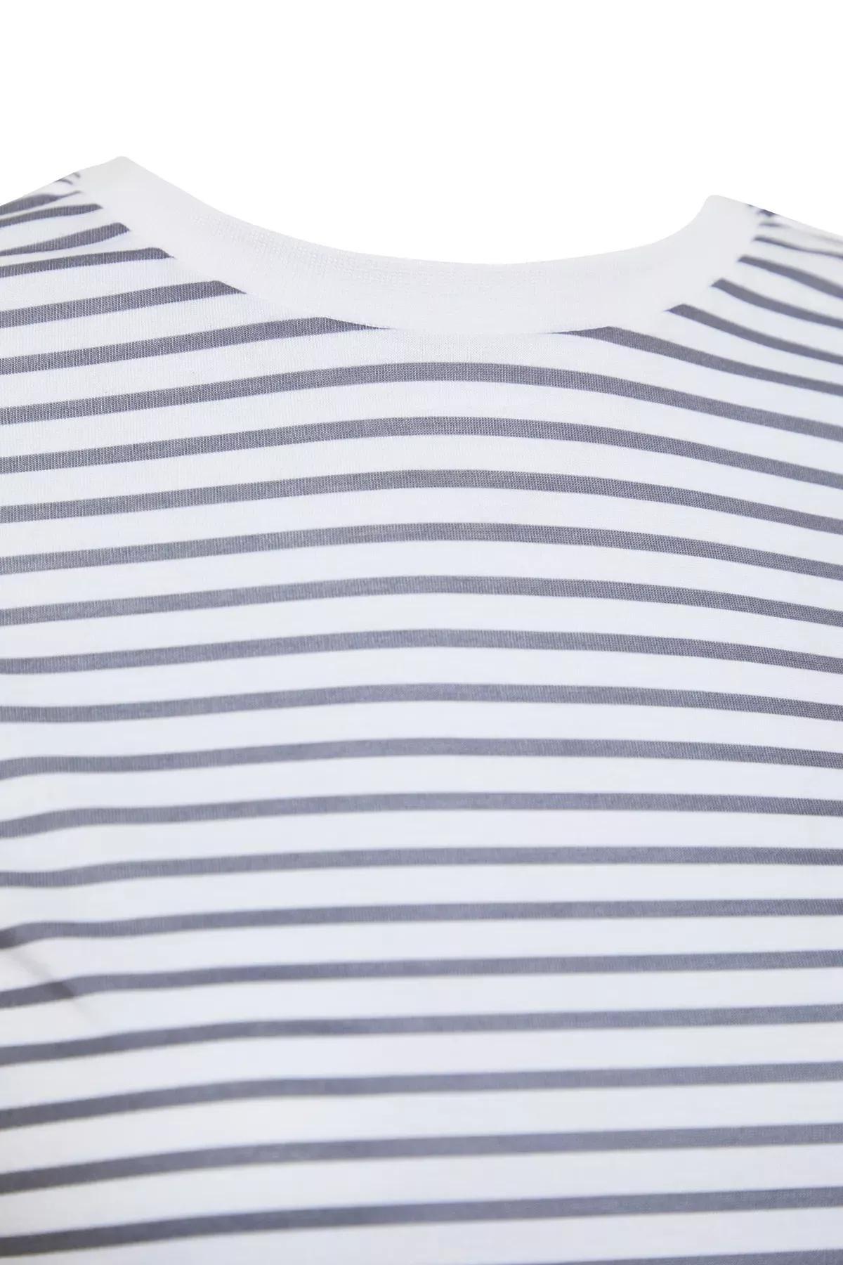 تيشيرت بفتحة رقبة مستديرة، مجموعة من قطعتين، رمادي, Gray, large image number 3