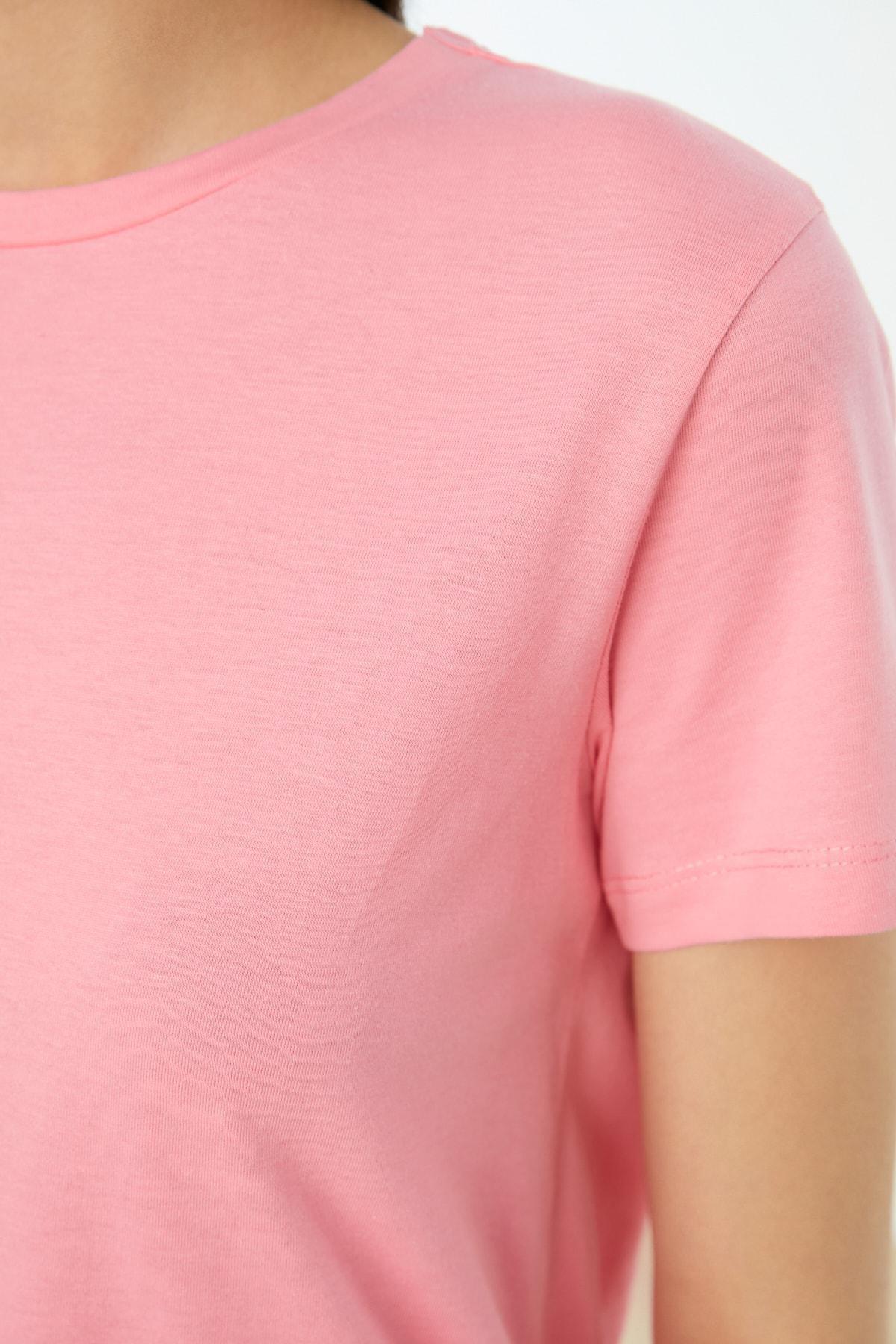 Multicolour Crew Neck T-Shirt Set Of 2, Pink, large image number 5