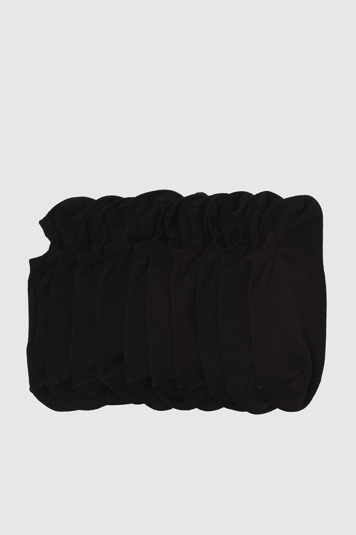 Black Socks, Set Of 5, Black, large image number 0