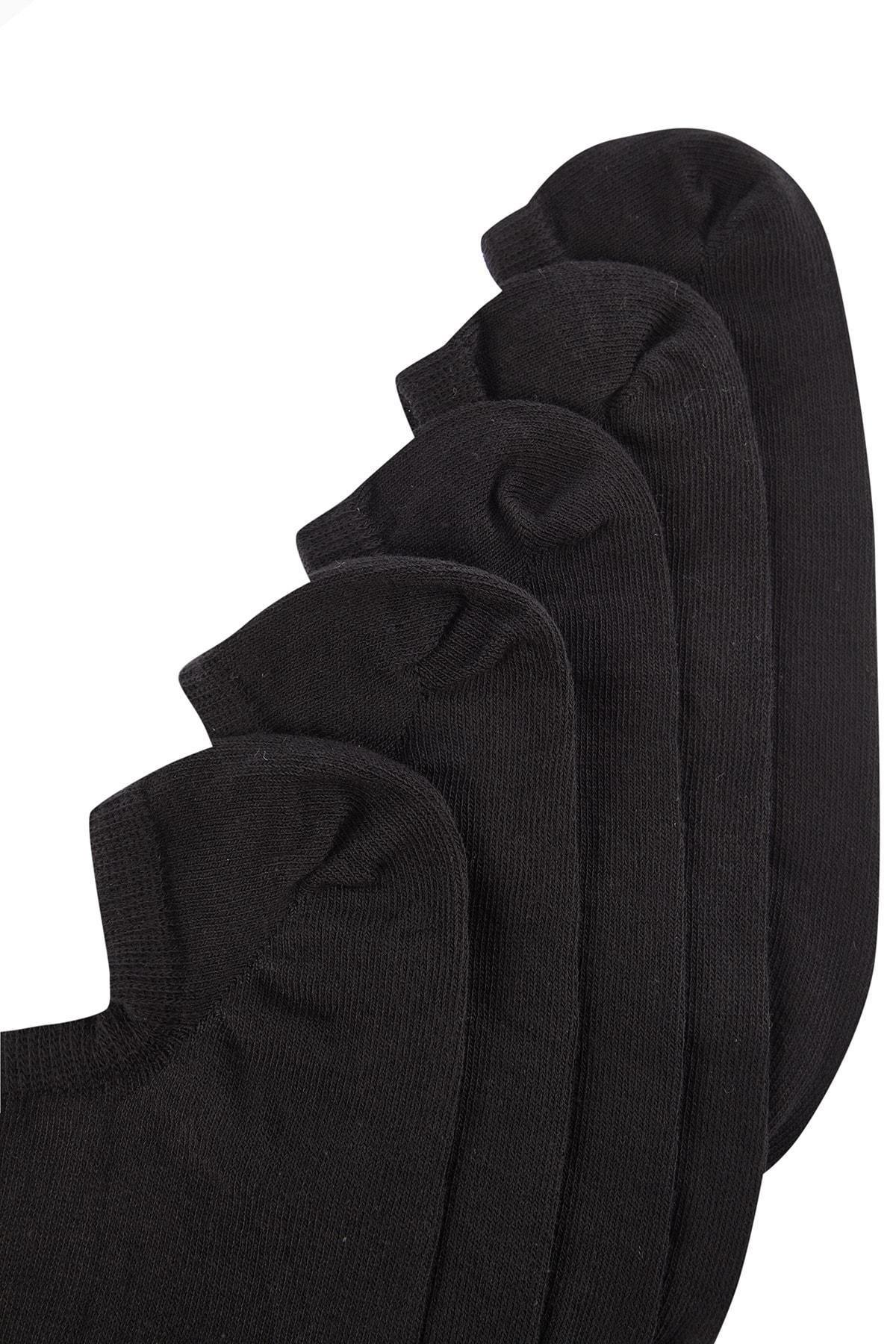 Black Socks, Set Of 5, Black, large image number 1