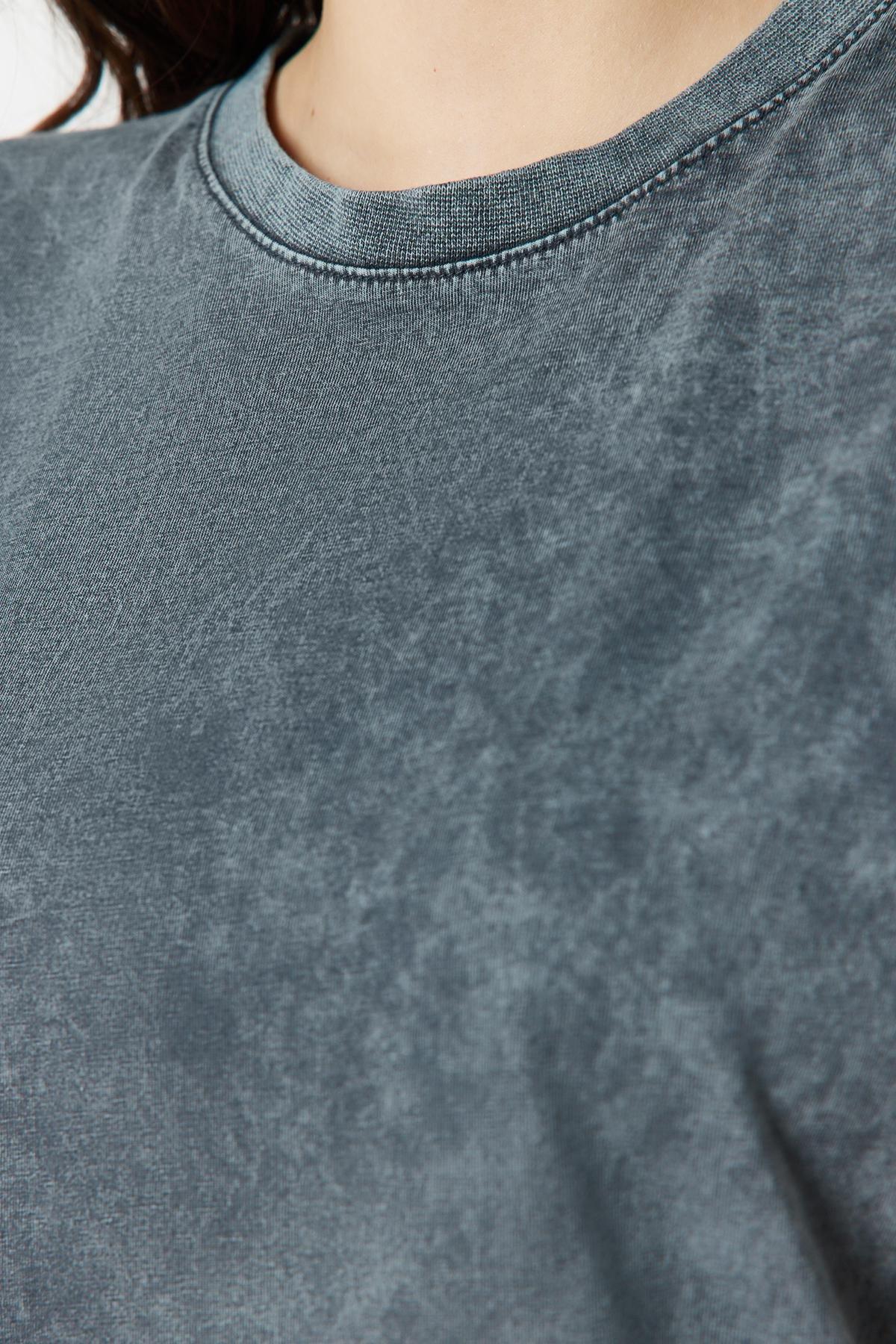 Grey Sleeveless Knitted T-Shirt, , large image number 3
