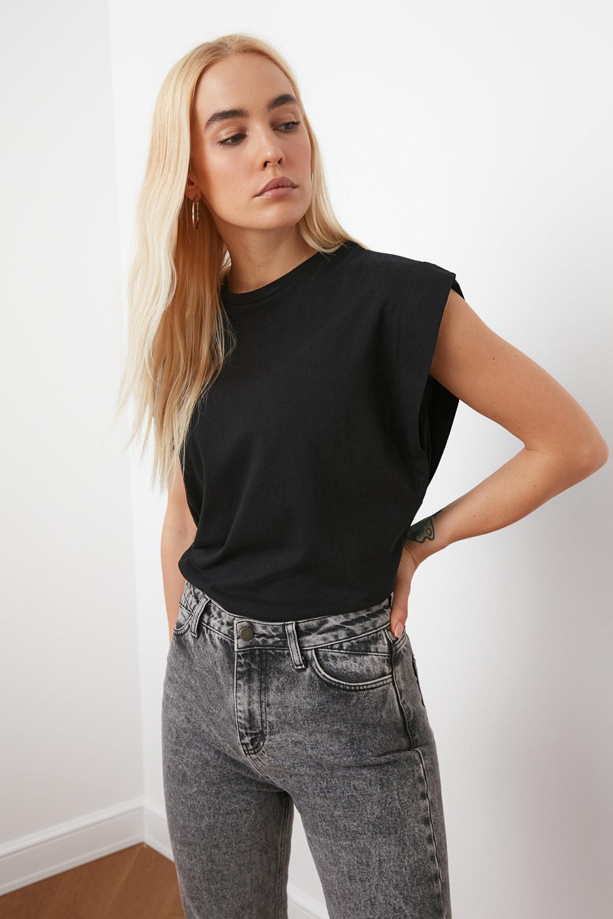 Black Crew Neck Tshirt, , large image number 1