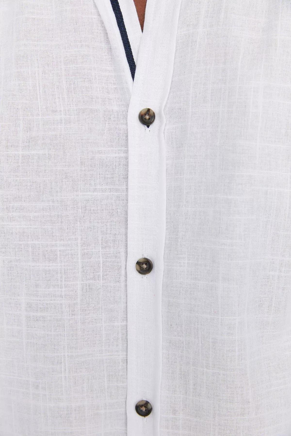 White Slim Shirt, White, medium