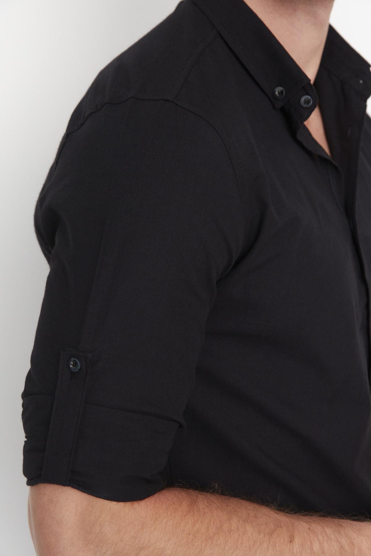 Black Slim Shirt, , large image number 3