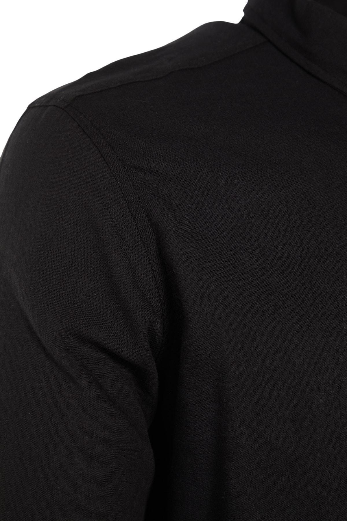 Black Slim Shirt, , large image number 6