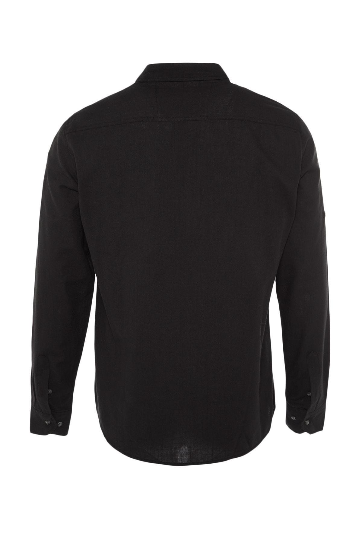 Black Slim Shirt, , large image number 7