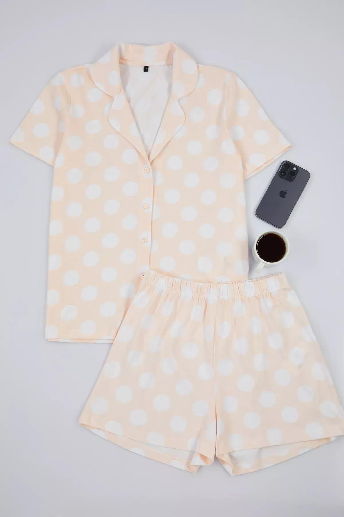 Pink Polka Dot Pajama Set, , large image number 0