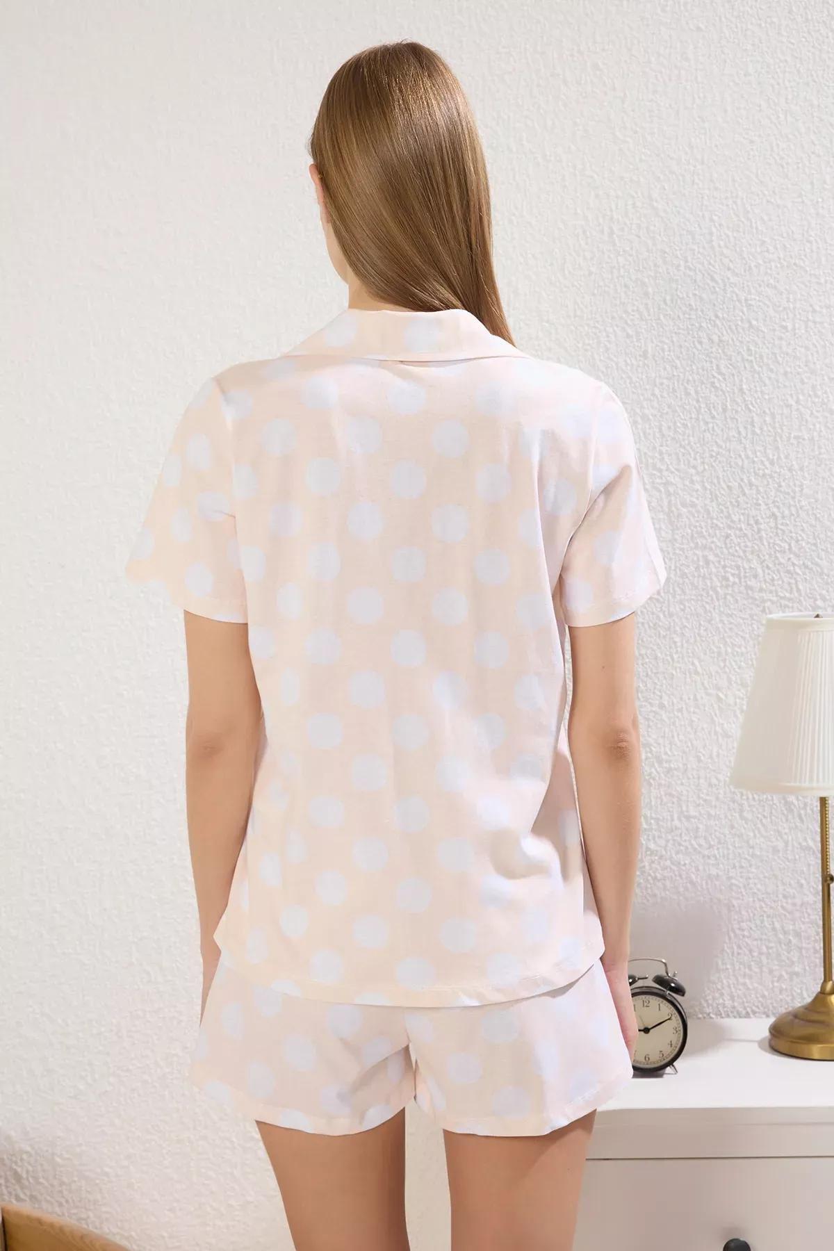 Pink Polka Dot Pajama Set, , large image number 4