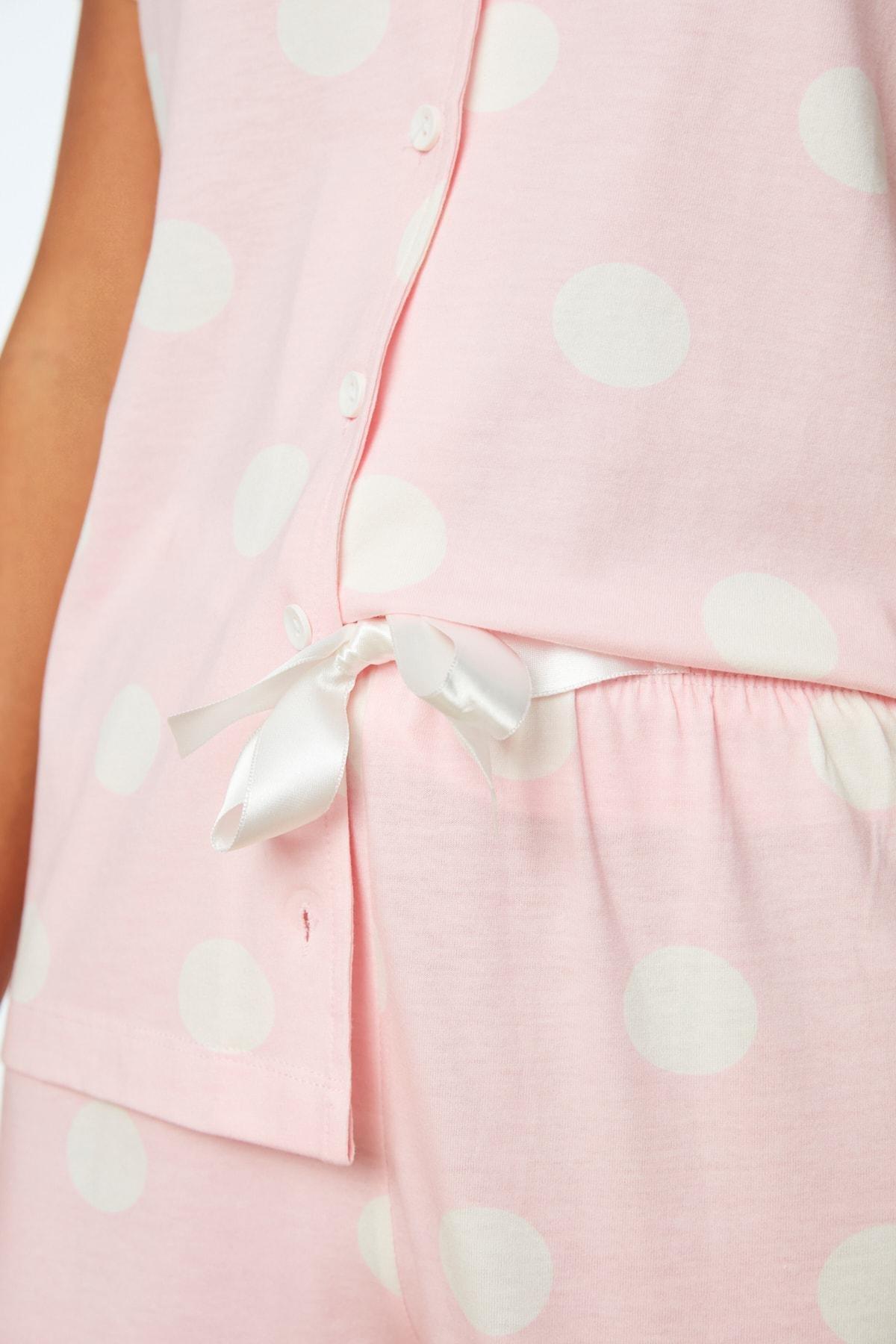 Pink Polka Dot Pajama Set, , large image number 3