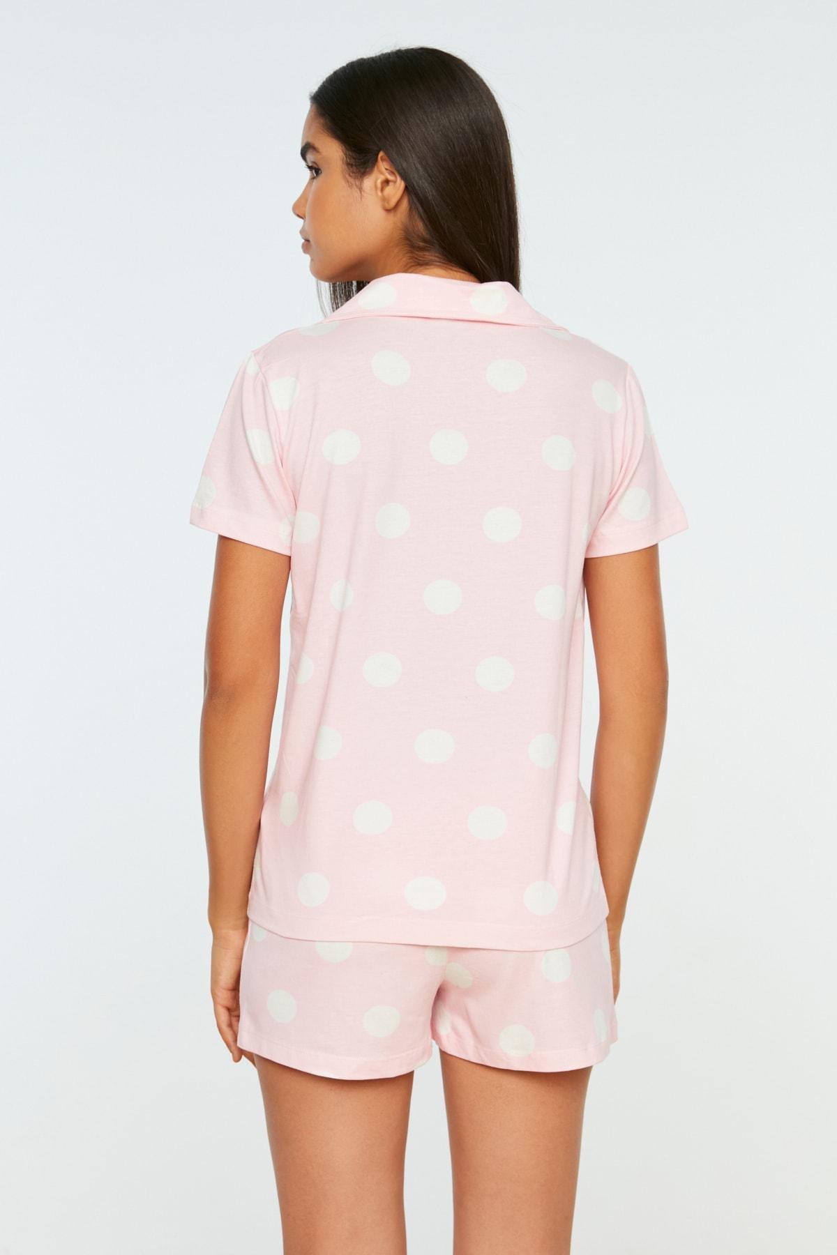 Pink Polka Dot Pajama Set, , large image number 4