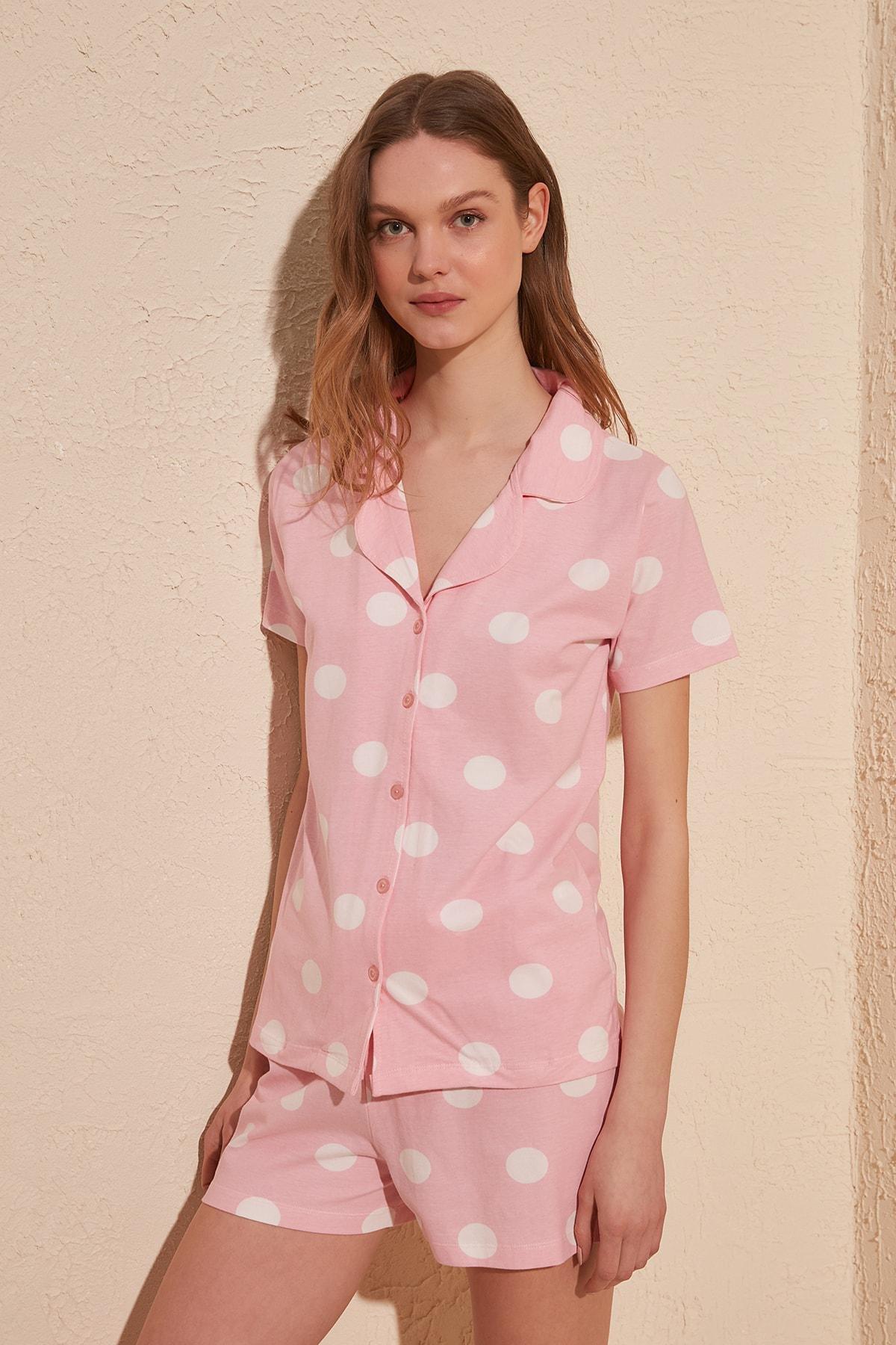 Pink Polka Dot Pajama Set, , large image number 7