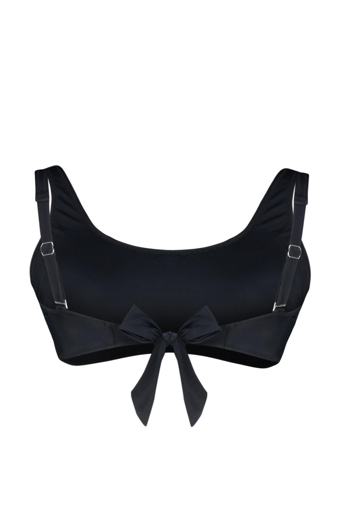 Black Plus Size Bikini Top, , large image number 5