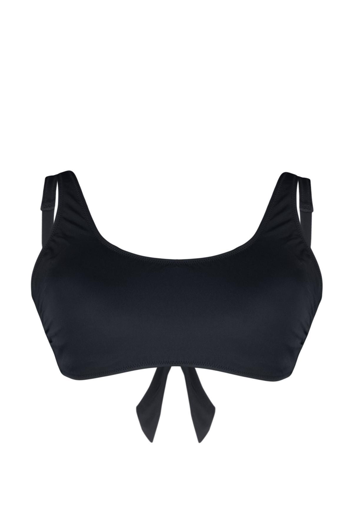 Black Plus Size Bikini Top, , large image number 6