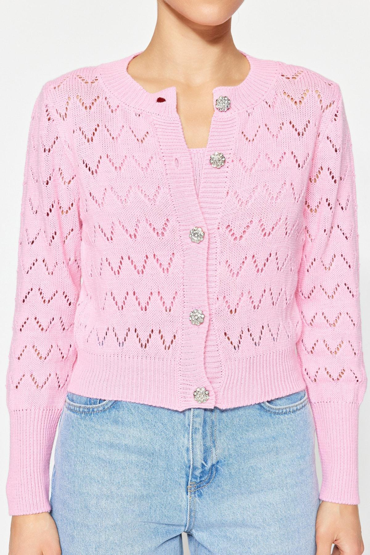 Pink Fit Cardigan, , large image number 5