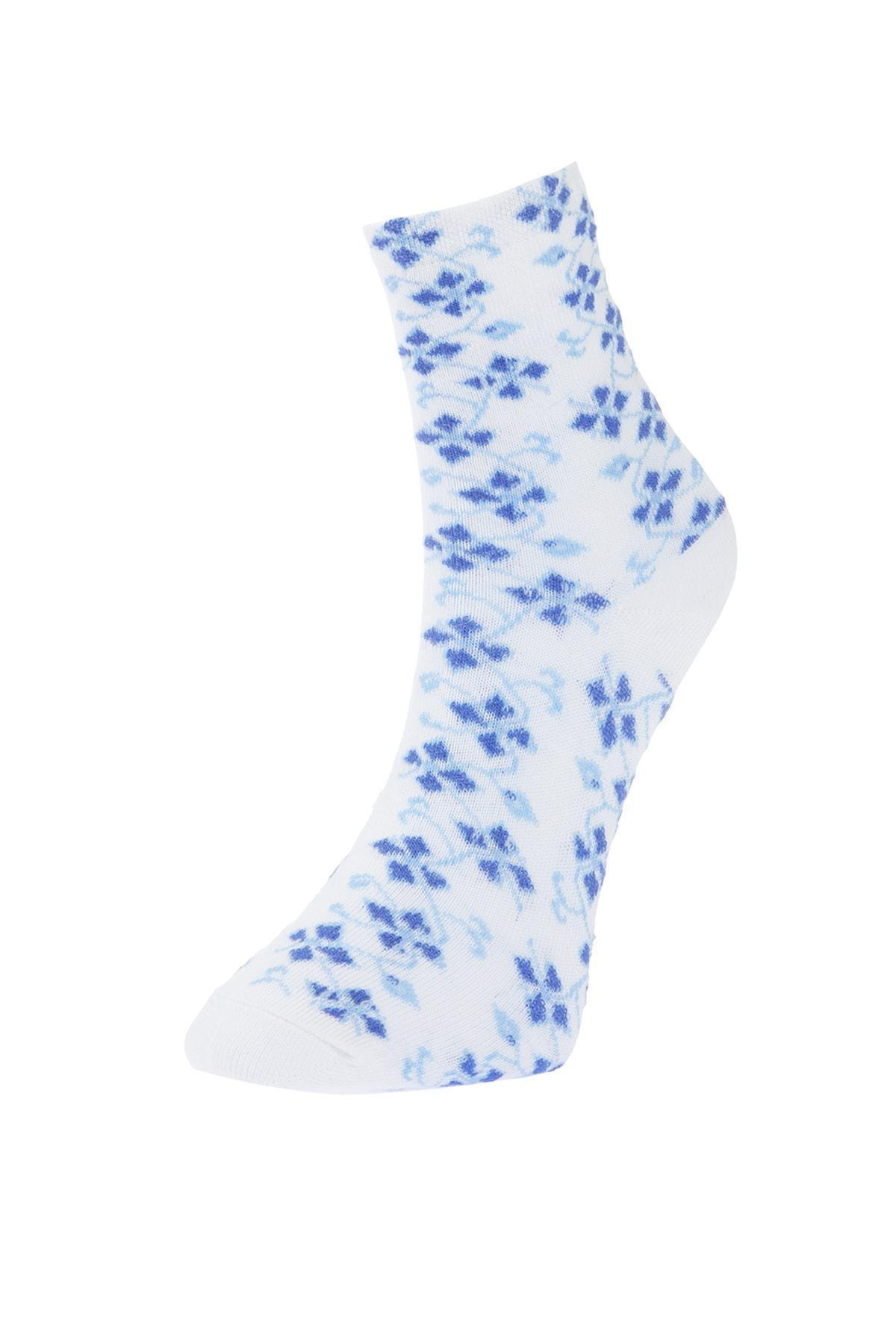 Multicolour Floral Socks , Set Of 3, , large image number 4