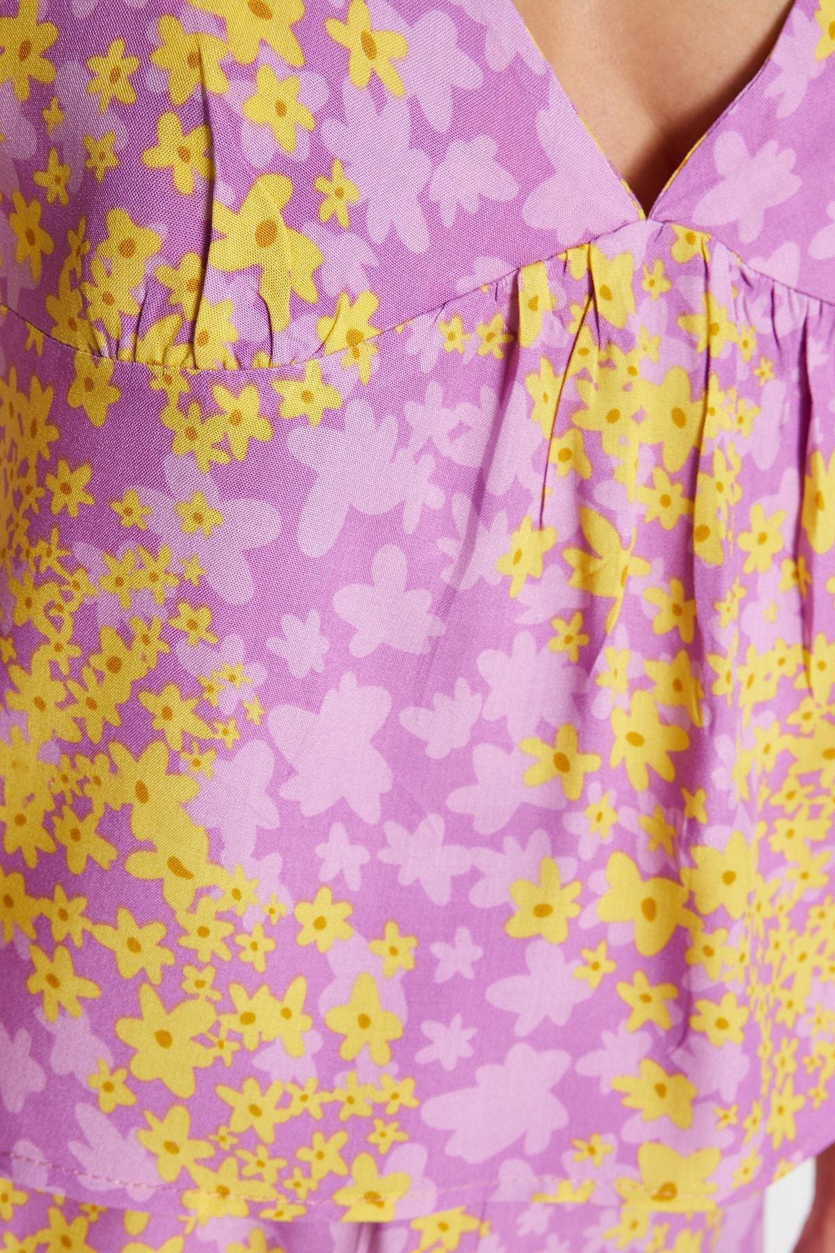 Multicolour Floral Pajama Set, , large image number 4