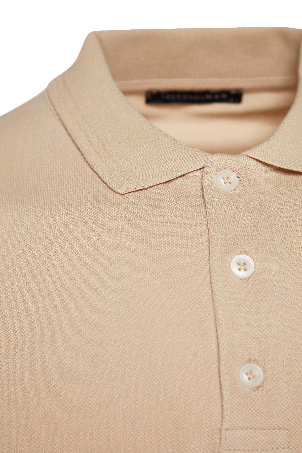 Beige Slim Polo T-Shirt, , large image number 11