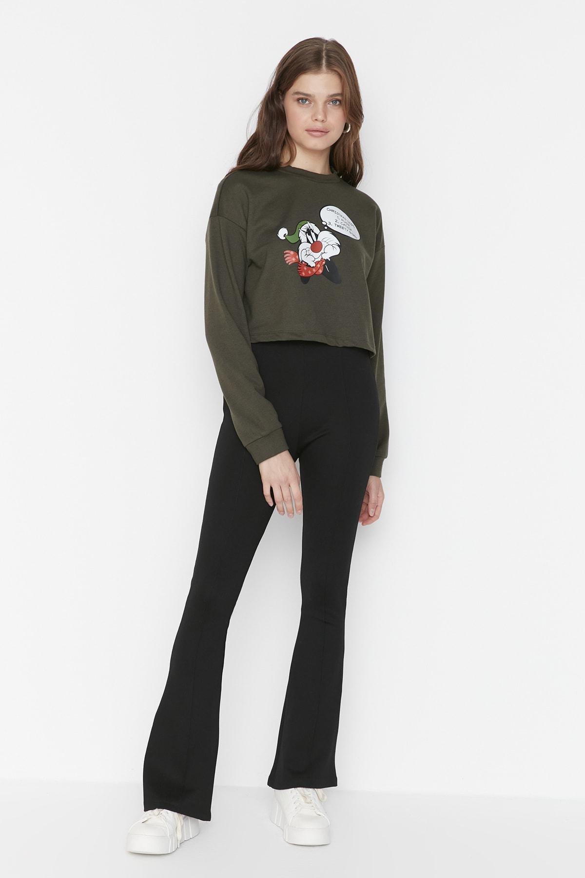 Black Bootcut Maxi Pants, , large image number 7
