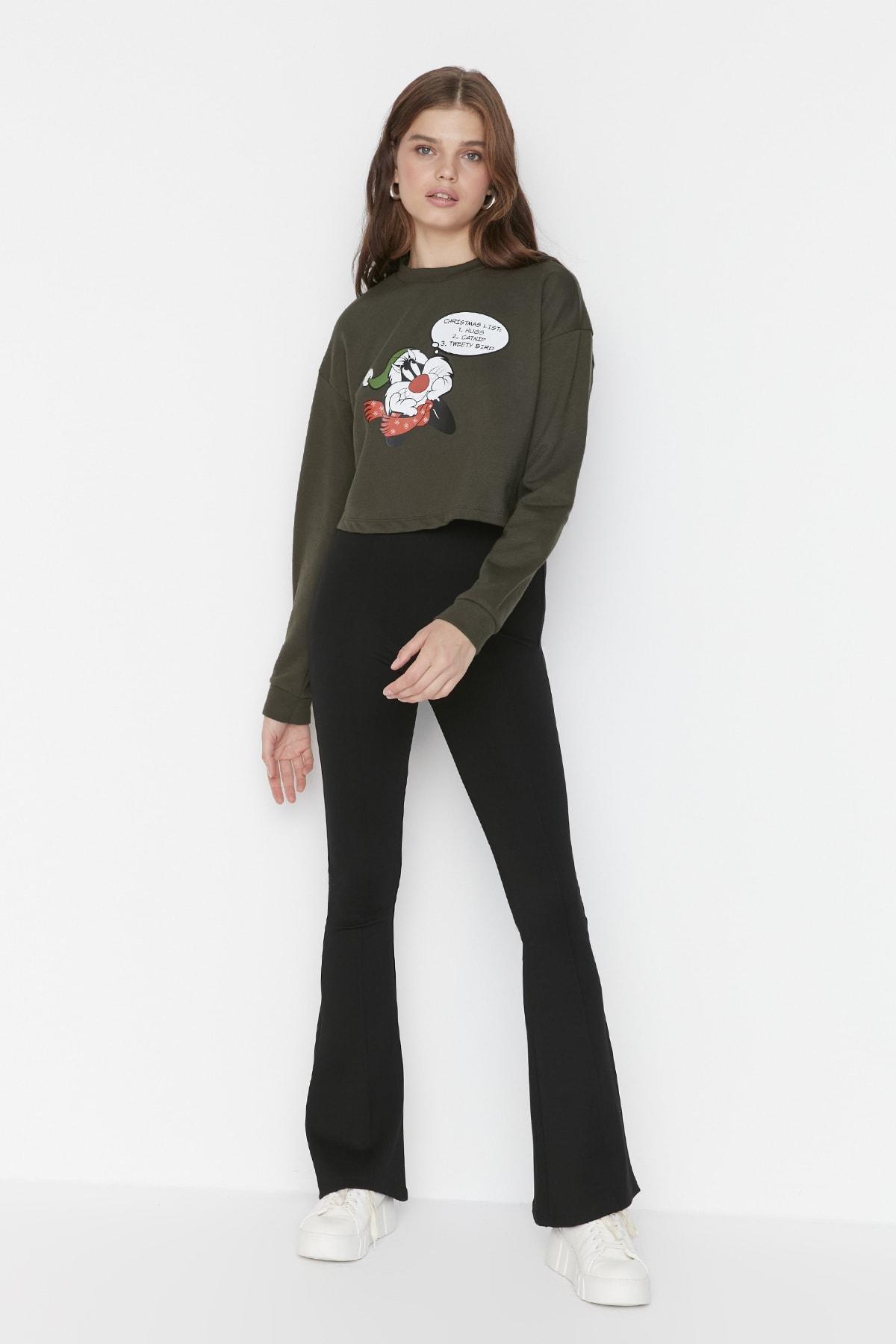 Black Bootcut Maxi Pants, , large image number 8