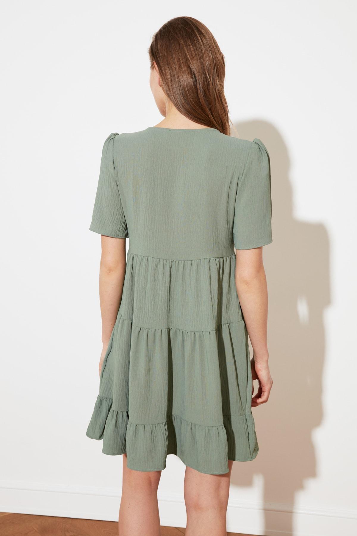Multicolour V-Neck Shift Dress, , large image number 4